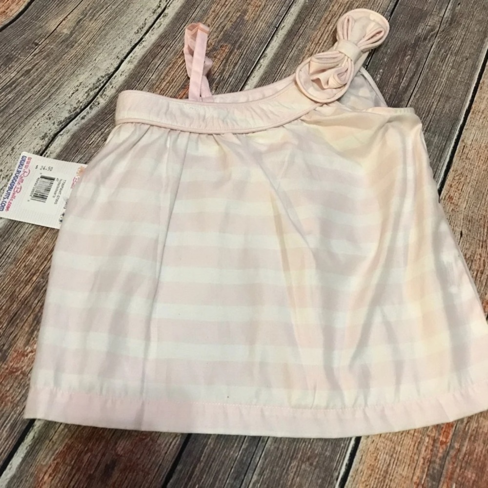 Ruffle butts pink stripe 4t NWT shirt